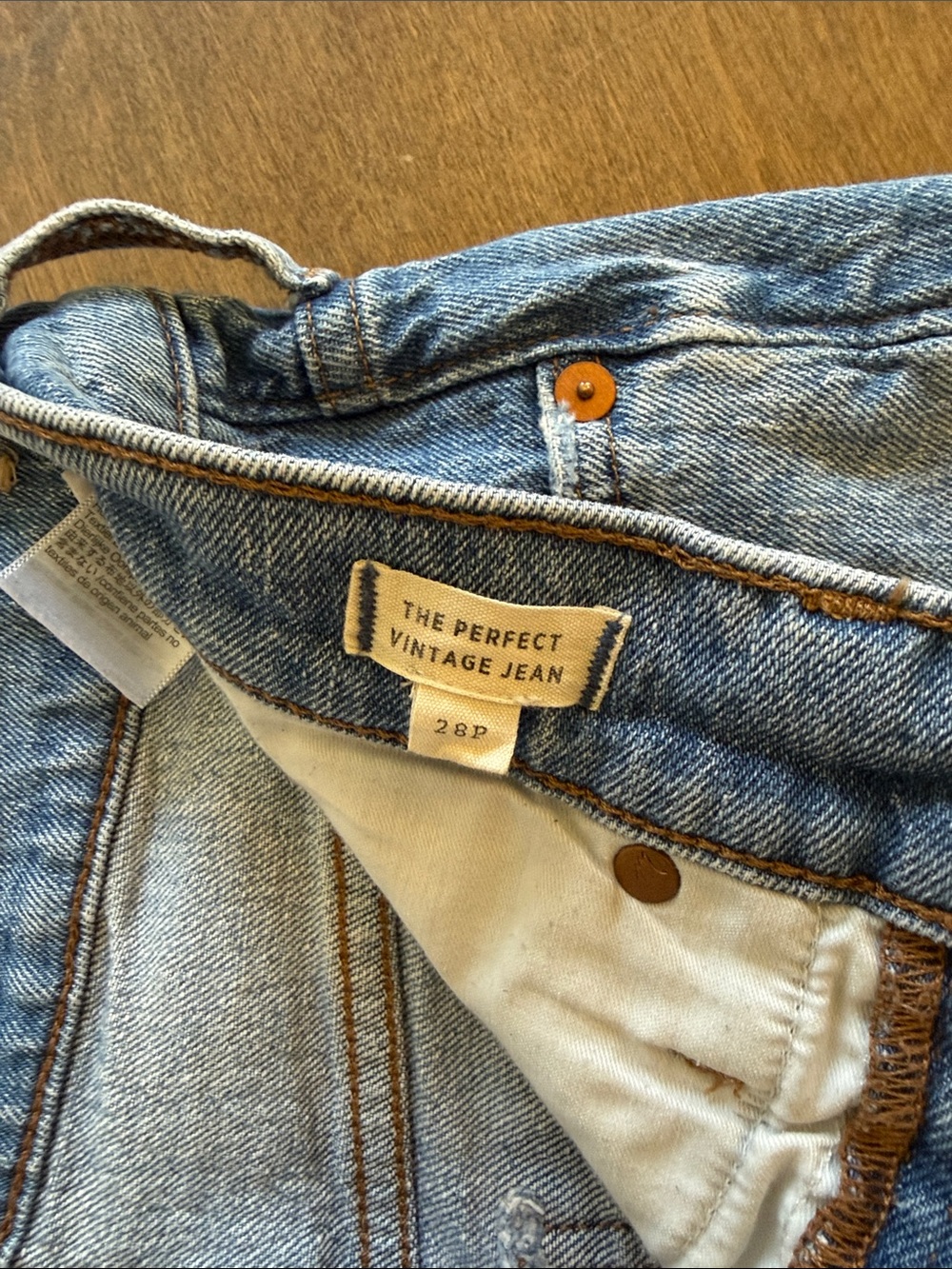 Madewell women’s “the perfect vintage Jean” Light Blue Denim Jeans - Picture 4 of 4